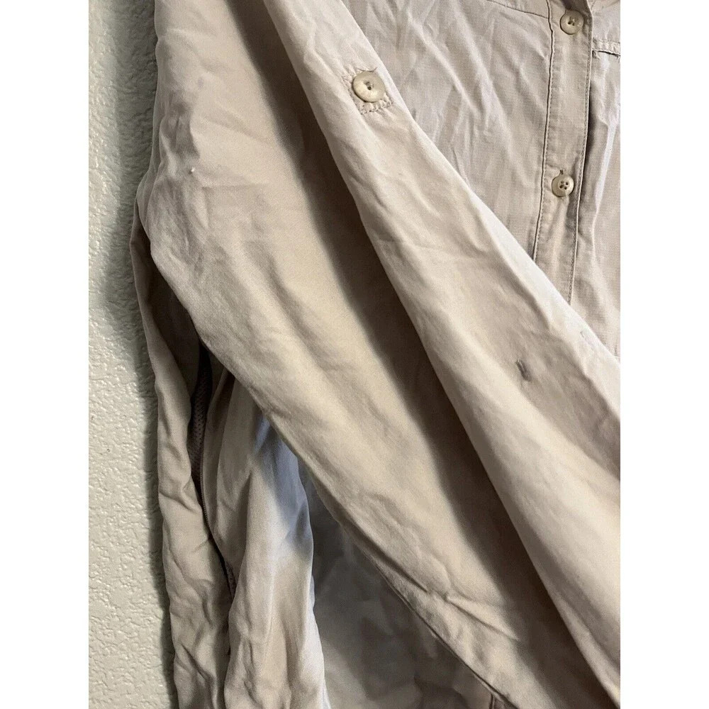 REI Women's Button Front Tactel Shirt Activewear Size XL UPF 40 - Picture 8 of 11